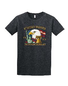 UNITED STATES 250th Anniversary T-shirt dark Heather Color M/L/XL